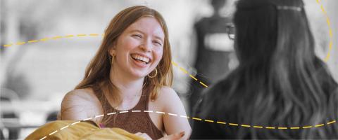 women smiling